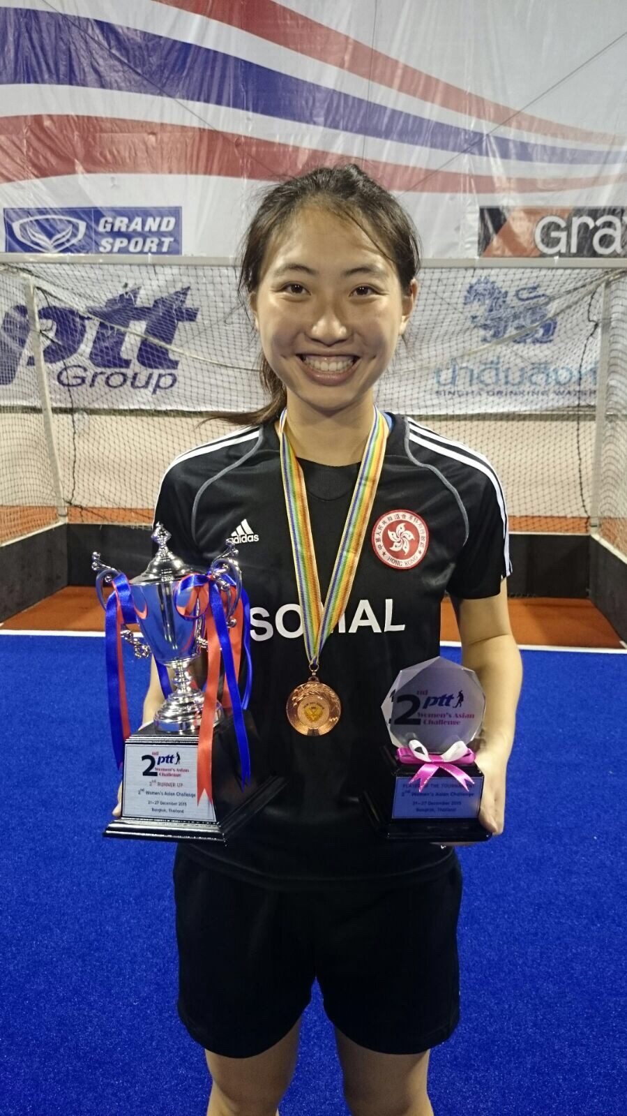 Tiffany Chan taking home Player of the Tournament award